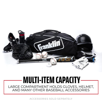 Franklin Sports Youth Baseball Bat Bag - Kids Teeball, Softball, Baseball Equipment Bag - Holds Bat, Helmet, Cleats and More