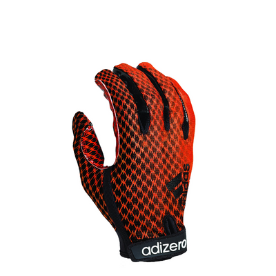 adidas Adizero 5 Star 3.0 Football Receiver's Gloves, X-Large, Black/Orange